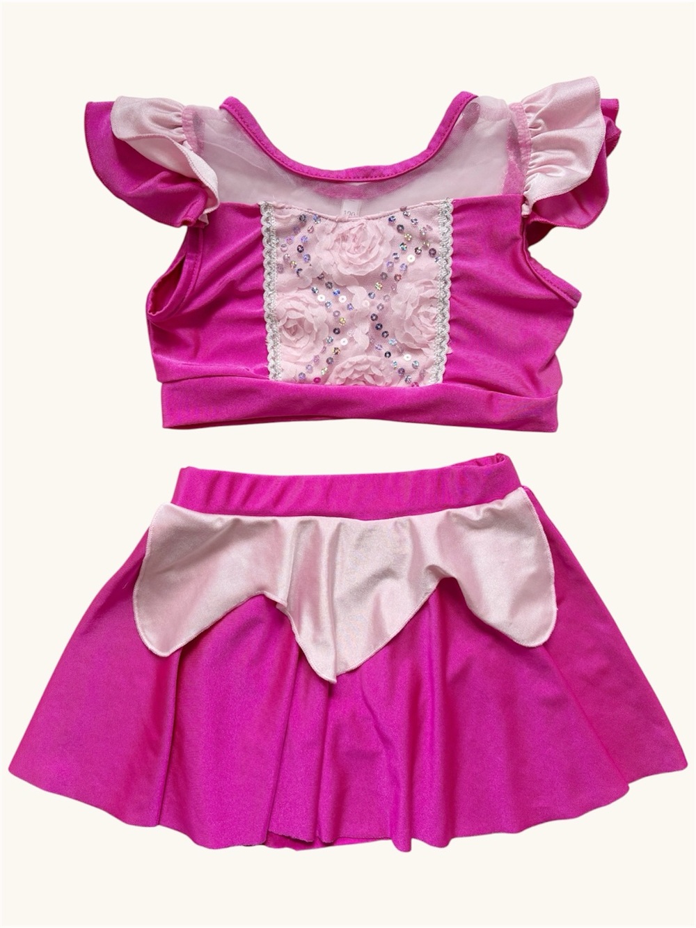 Princess Aurora Inspired Girls 2-Piece Skirted Swimsuit | NWOT | Size 120 (5-6Y)